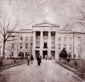 Govenor David S. Reid, ca.1861, in front of State Capitol, was instrumental the free suffrage movement. Image courtesy of the North Carolina State Archives; N-55-10-16. Govenor David S. Reid, ca.1861, in front of State Capitol, was instrumental in the free suffrage movement. Image courtesy of the North Carolina State Archives; N-55-10-16.