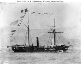 USS Huron (1862-1869). Courtesy of Naval Historical Center, photo # NH 53408.