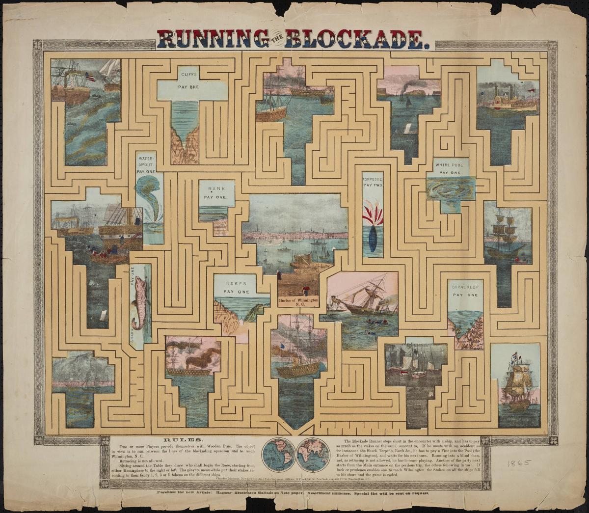 Image of "Running the Blockade", a Board Game