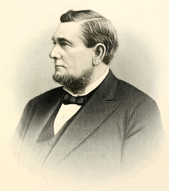 Engraving of David Schenck, circa 1889. Image from Archive.org.