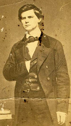 A photograph of the young Zebulon Baird Vance, circa 1840s-1850s. Image from the North Carolina Museum of History.