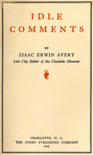 from Documenting the American South, UNC Libraries. from Documenting the American South, UNC Libraries.
