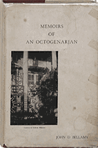 Memoirs of an octogenarian, by John D. Bellamy. Image courtesy of Eastern North Carolina Digital Library, East Carolina University. 