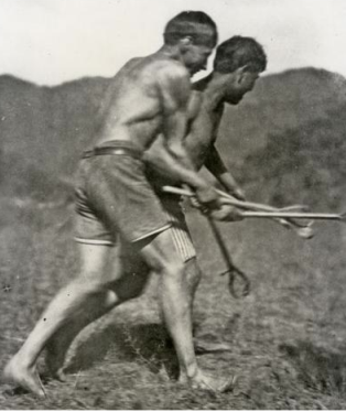 Cherokee stickball. Image courtesy of the University of Pennsylvania Museum of Archaeology and Anthropology. Cherokee stickball. Image courtesy of the University of Pennsylvania Museum of Archaeology and Anthropology.