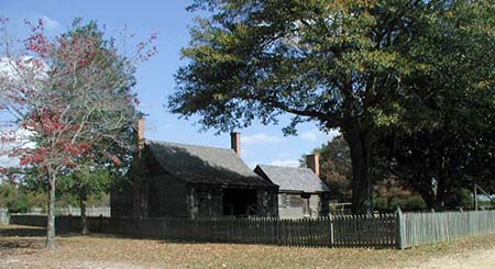 The Charles B. Aycock Birthplace home and kitchen. Image from NC ECHO.