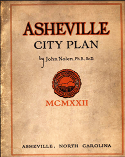 Cover of John Nolen's Asheville City Plan, 1922