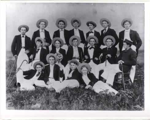 Theta Nu Epsilon Fraternity, c. 1892. Image courtesy of The Carolina Story. 