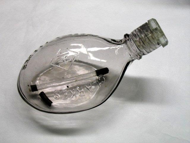 Photo of a 19th-Century glass baby bottle