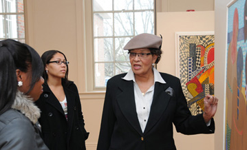 Dr. Alma Adams and students, Bennett College