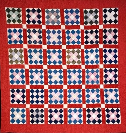 Grandmother's pride pattern quilt, made ca. 1901 by a group of young girls from Swansboro, Onslow County, N.C. From the collections of the North Carolina Museum of History, used courtesy of the North Carolina Department of Cultural Resources. 