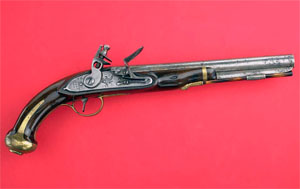 U.S. Model 1805 Rifled Flintlock Pistol.  From the National Museum of American History, Smithsonian Institution. 