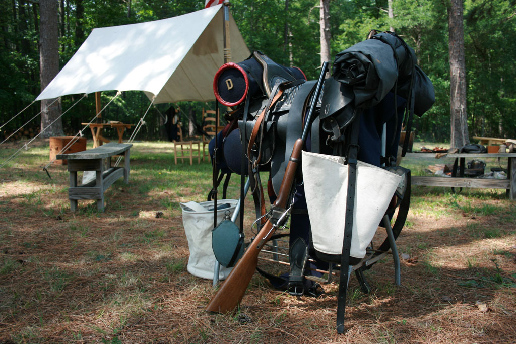 Image of assorted cavalry gear