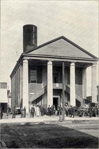 Image of the Court House in Charlotte in 1888