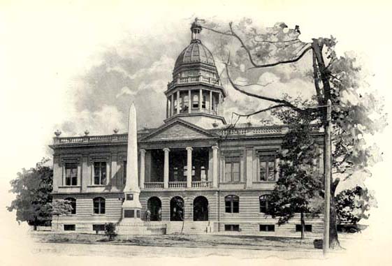 Image of the Court House in Charlotte in 1898