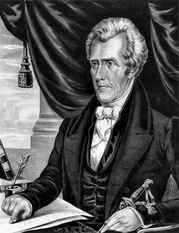 Andrew Jackson. Lithograph by Nathaniel Currier. North Carolina Collection, University of North Carolina at Chapel Hill Library. Andrew Jackson. Lithograph by Nathaniel Currier. North Carolina Collection, University of North Carolina at Chapel Hill Library.