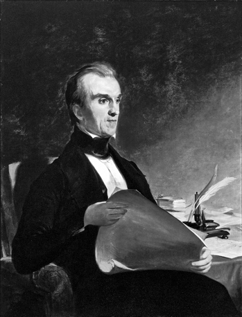 James K. Polk. Painting by Thomas Sully. Original owned by the Dialectic and Philanthropic Literary Society, UNC-Chapel Hill. Dialectic and Philanthropic Societies Foundation, UNC-Chapel Hill.