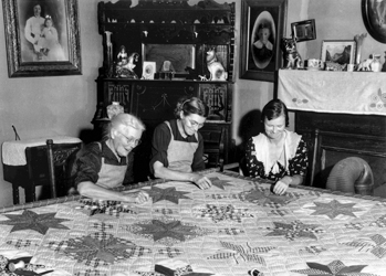 Northampton County quilters, 1939. Photograph by Charles Anderson Farrell. North Carolina Collection, University of North Carolina at Chapel Hill Library.