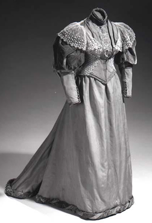 Image of  Eleanor Carr's dress that she wore to his inaugural ball, 1893