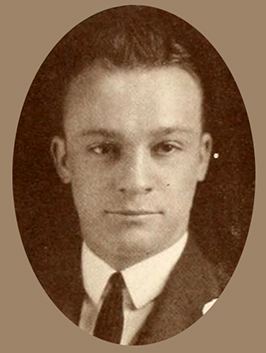 A photograph of Wilbur Joseph Cash from the 1922 Wake Forest College yearbook. Image from the University of North Carolina at Chapel Hill.