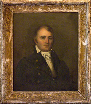 "Col. Hardy Murfree," oil portrait circa late 1700s, artist unknown. From the Tennessee Portrait Project. 