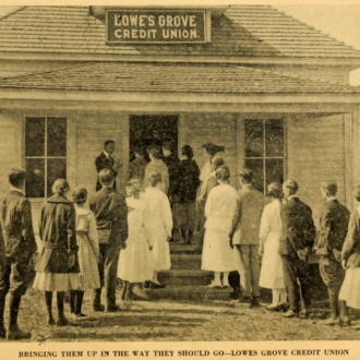 Lowes Grove Credit Union, built in 1916.  Image courtesy of OpenDurham.