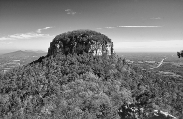 Pilot Mountain. Photograph courtesy of North Carolina Division of Tourism, Film, and Sports Development.