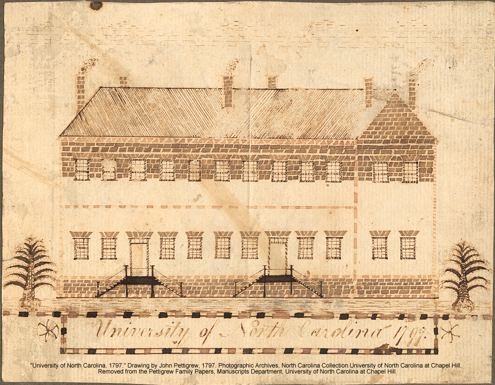 One of  the first buildings on the Chapel Hill campus of the University of North  Carolina.