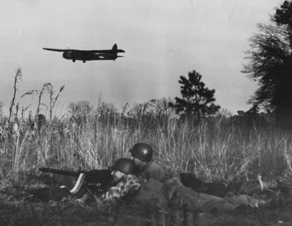 Airborne troops training at Laurinburg-Maxton Air Force Base during World War II. Image from the N.C. Museum of History