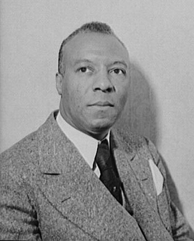This is a 1942 photograph of A. Philip Randolph, civil rights activist. From the Library of Congress.