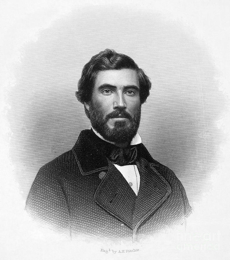 Engraving of Hinton Helper circa 1860 completed by Alexander Ray Ritchie. Image courtesy of Wikimedia Commons.