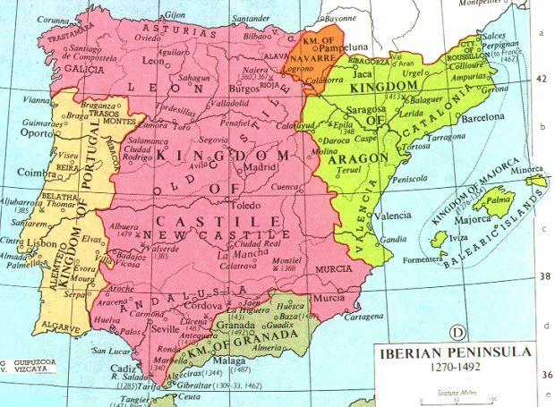 where is the iberian peninsula located on a map