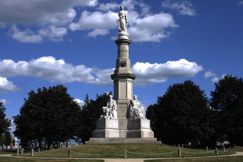 <img typeof="foaf:Image" src="http://statelibrarync.org/learnnc/sites/default/files/images/2749091497_2fa63b2d74_b.jpg" width="1024" height="683" alt="Soldier's Memorial, Gettysburg Battlefield" title="Soldier's Memorial, Gettysburg Battlefield" />