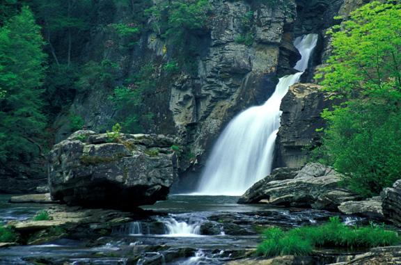 Linville Falls Linville waterfall.