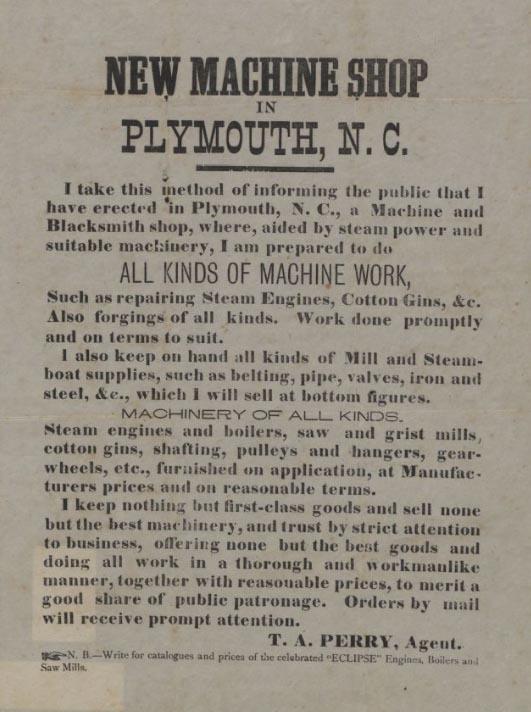 New machine shop in Plymouth, NC New machine shop in Plymouth, NC