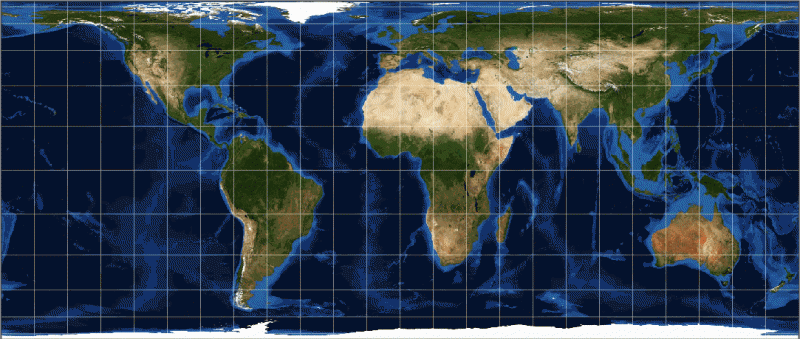 Equal Area Cylindrical Projection Cylindrical Equal-Area Projection | Ncpedia