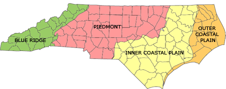Environmental provinces of North Carolina