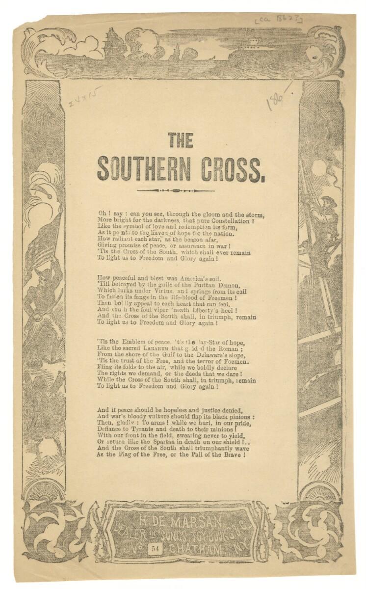 The Southern Cross (song sheet) The Southern Cross (song sheet)