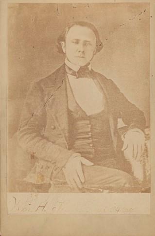 Portrait of William Holland Thomas, adopted son of Cherokee Chief Yonaguska, taken in 1858.