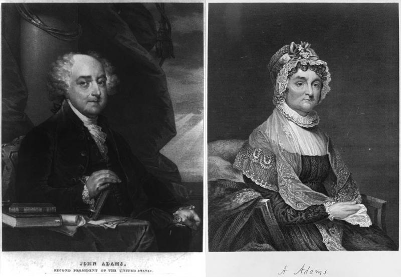 John And Abigail Adams Composite Portrait Ncpedia