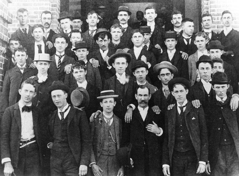 A group of young men pictured together