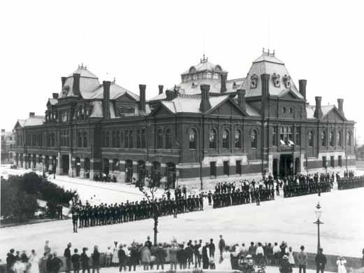 <img typeof="foaf:Image" src="http://statelibrarync.org/learnnc/sites/default/files/images/pullman_strikers_outside_arcade_building.jpg" width="521" height="390" alt="The Pullman Strike" title="The Pullman Strike" />