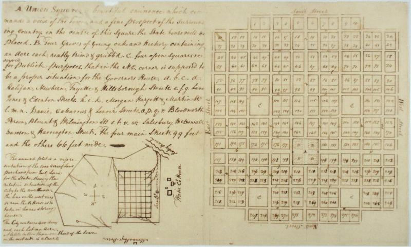 William Christmas' plan for Raleigh, 1792 William Christmas' plan for Raleigh, 1792