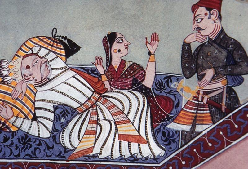 <img typeof="foaf:Image" src="http://statelibrarync.org/learnnc/sites/default/files/images/thai_rama_059.jpg" width="1024" height="698" alt="Indian painting of Rama's father on bed as he nears death" title="Indian painting of Rama's father on bed as he nears death" />