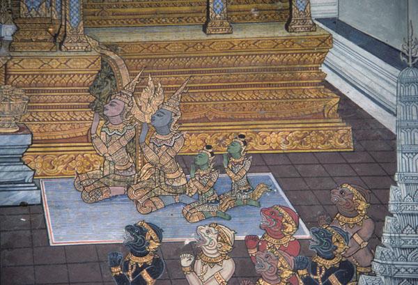 <img typeof="foaf:Image" src="http://statelibrarync.org/learnnc/sites/default/files/images/thai_rama_204.jpg" width="600" height="409" alt="Sita's two sons are received by Rama at palace" title="Sita's two sons are received by Rama at palace" />