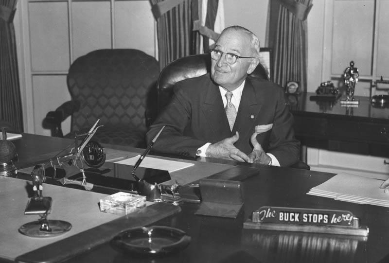 Harry Truman at his desk | NCpedia