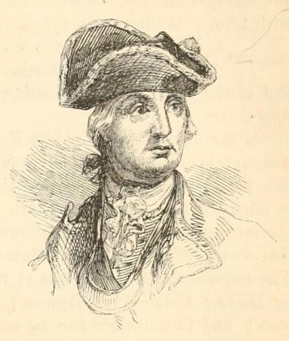 Portrait of General Robert Howe, from Benson J. Lossing's The Pictorial Field-book of The Revolution, published 1852.
