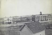 Duke Tobacco Factory and surrounding buildings"