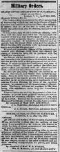 Old Flag Military Orders Newspaper Clipping