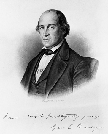 Engraving of George E. Badger with facsimile autograph, by E.G.Williams and Bro., New York. Image from the State Archives of North Carolina. Call number N_58_6_7.