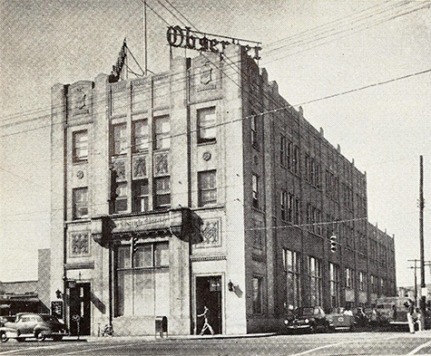 Charlotte Observer building, 1951. Image from Archive.org.